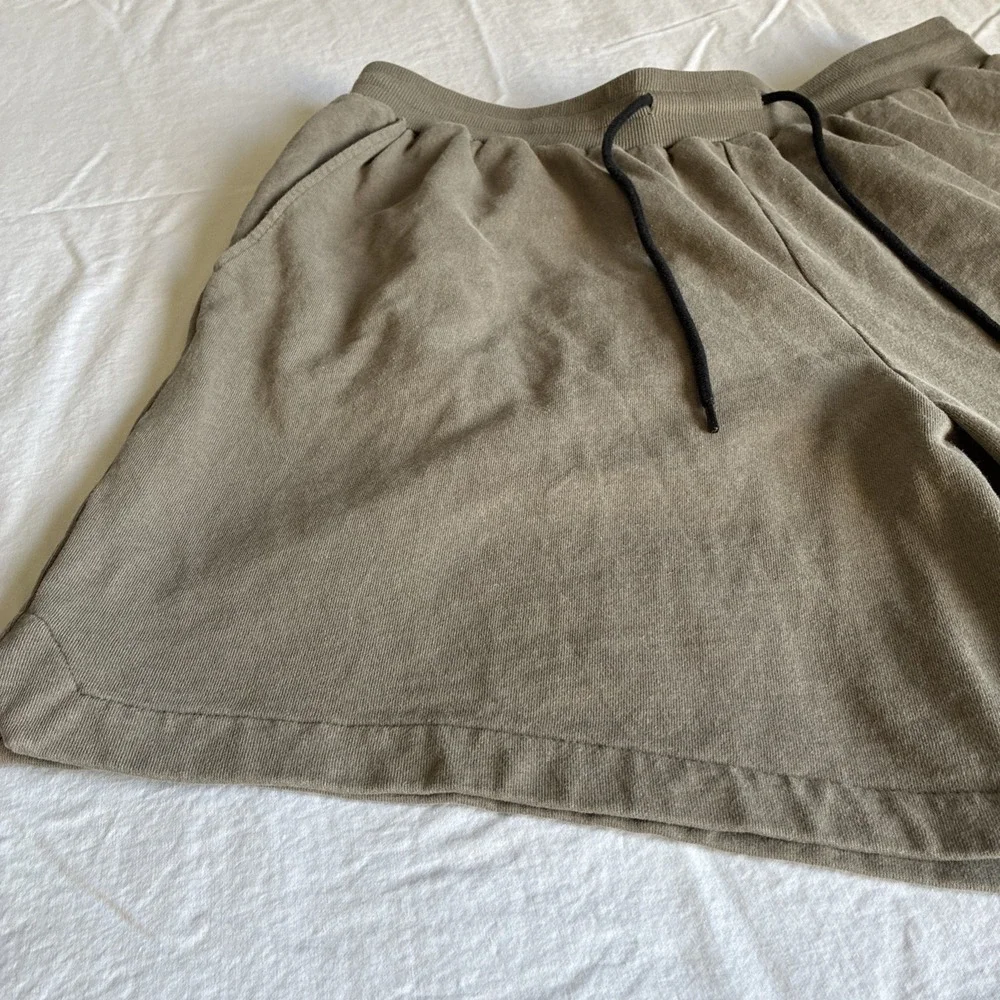 Mens True Religion Sweat Shorts Drawstring & Pockets Men's XL Brown French Terry
